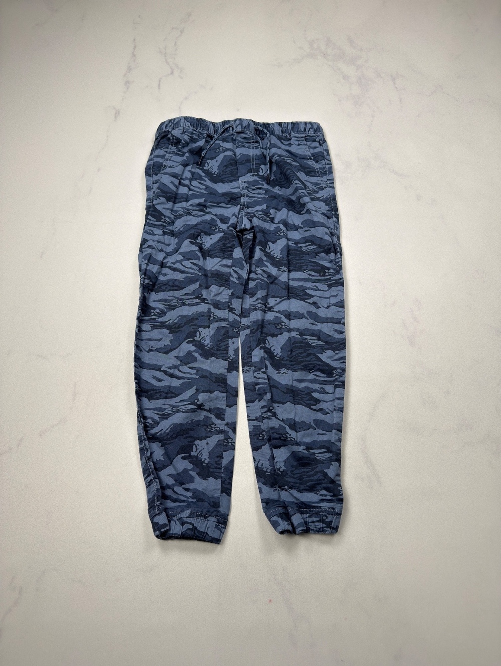 GAP Kids Camouflage Jogger Pants Blue Camo - Boys L Husky